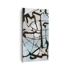 Quadro em tela - Azul mesmo assim - 65x120 cm