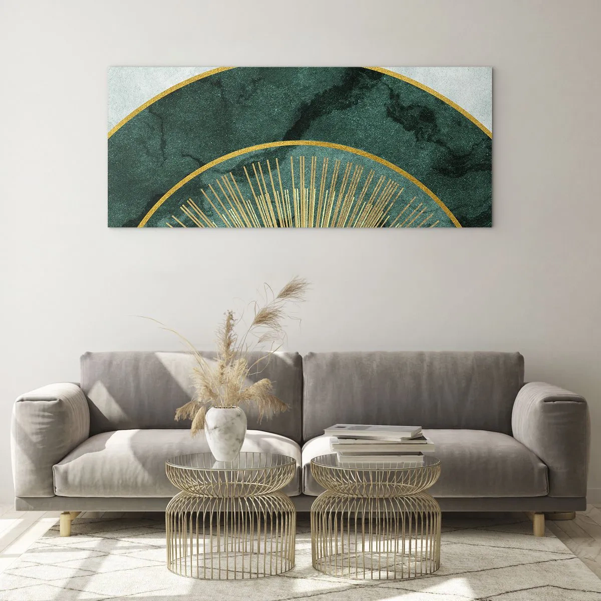 Quadro em vidro - Outro sistema solar - 100x40 cm