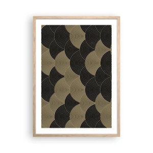 Pôster com moldura de carvalho claro - Unidade na multiplicidade - 50x70 cm