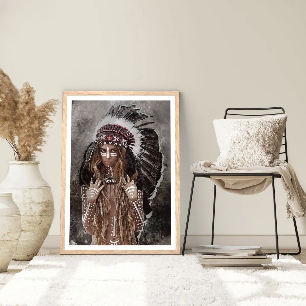 Pôster com moldura de carvalho claro - O segredo da força da tribo - 61x91 cm