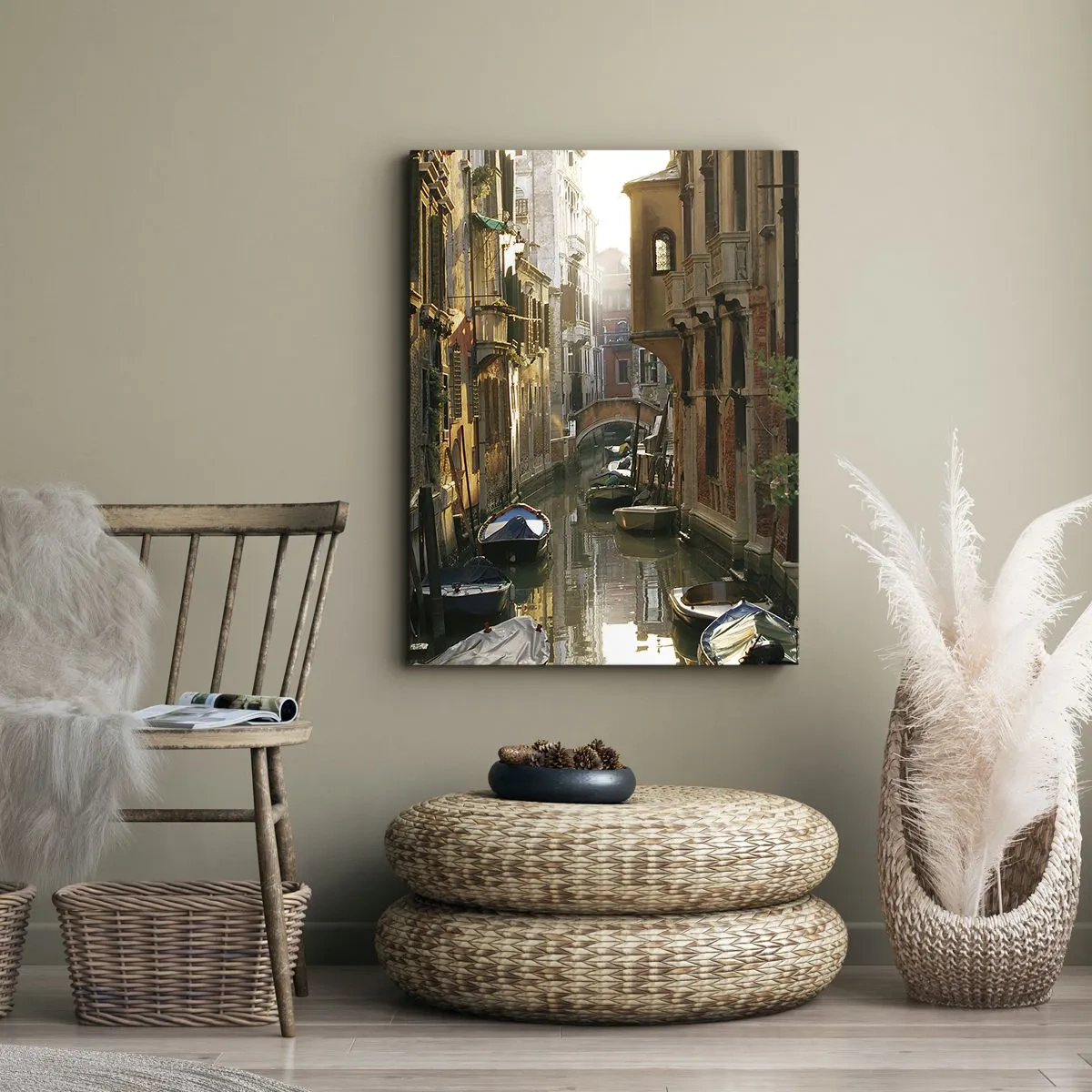Quadro em tela - Em um beco veneziano - 65x120 cm