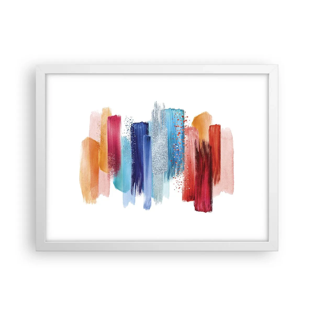 Pôster em moldura branca - Para cima e para baixo - 40x30 cm