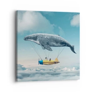 Quadro em tela - Por que não? - 40x40 cm