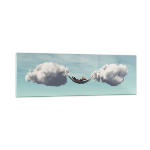 Quadro em vidro - A felicidade do momento - 160x50 cm