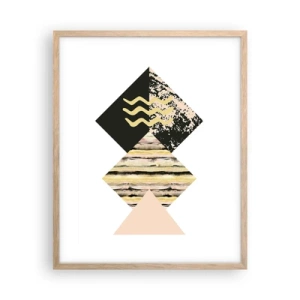 Pôster com moldura de carvalho claro - Não é tão simples assim - 40x50 cm