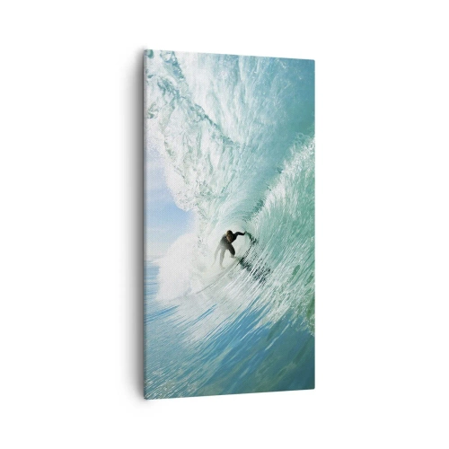 Quadro em tela - Na crista da onda - 55x100 cm