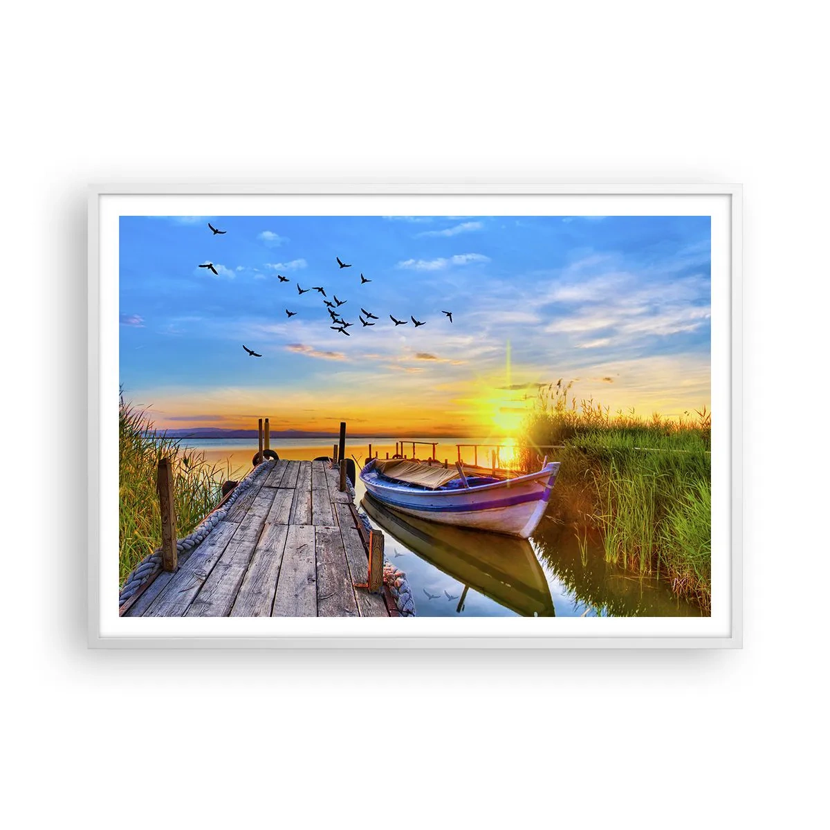 Pôster em moldura branca - Adeus, até amanhã - 100x70 cm