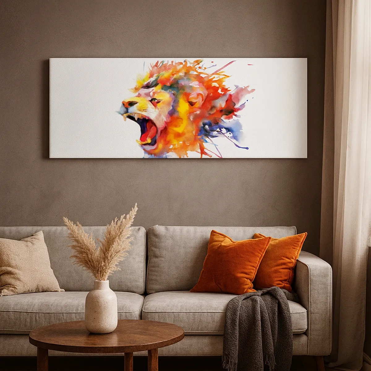 Quadro em tela - Explosão de raiva - 30x30 cm