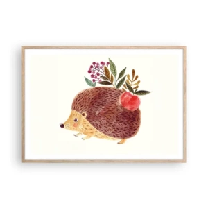 Pôster com moldura de carvalho claro - Já gostas de mim - 100x70 cm