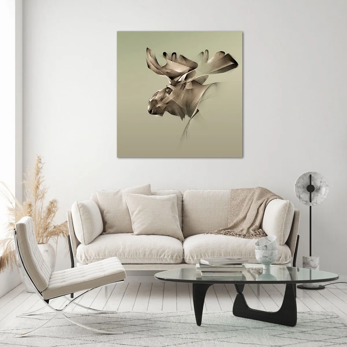 Quadro em vidro - O poder suave da calma - 60x60 cm