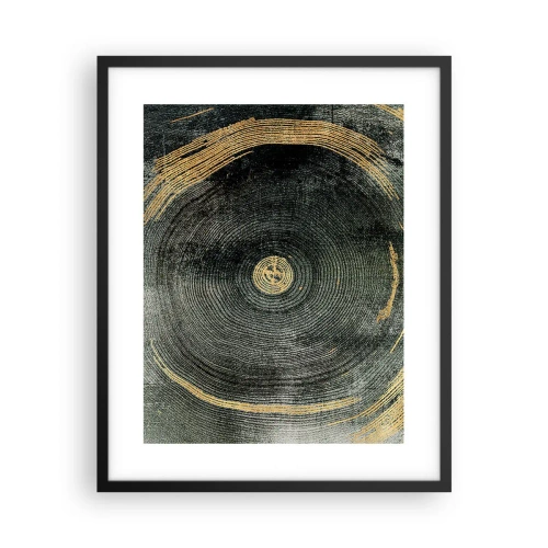 Pôster com moldura preta - Mudança e persistência - 40x50 cm