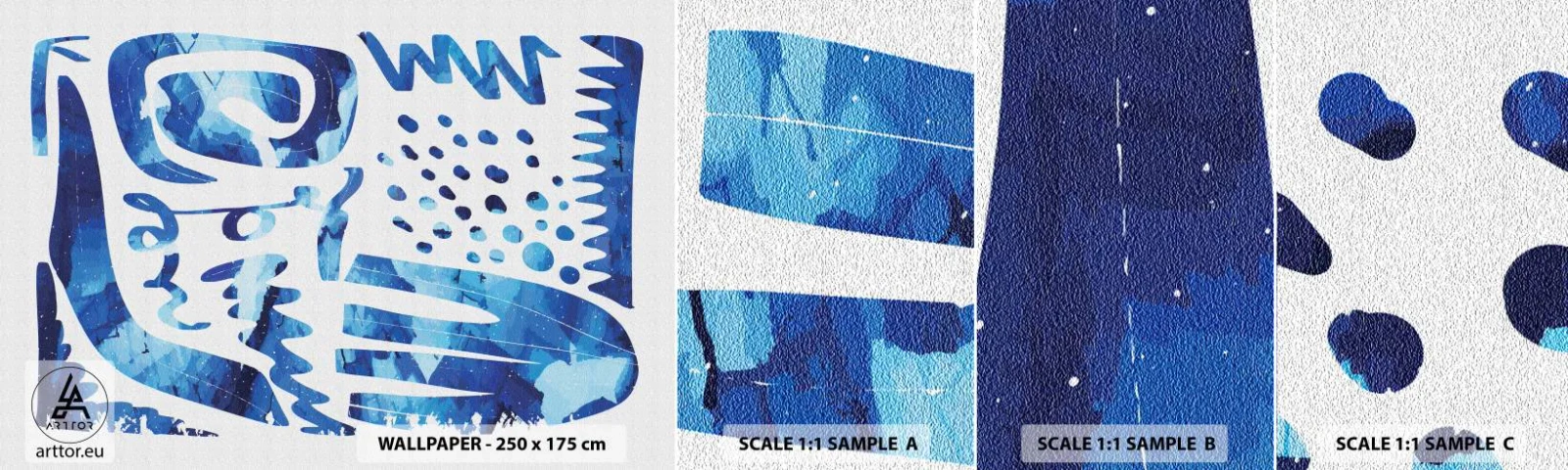 Amostra de Papel de Parede Standard Eco - Voltar às raízes - Boho, Abstração, Minimalista - 100x30 cm