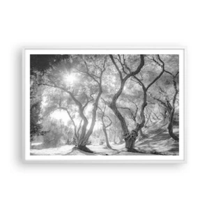 Pôster em moldura branca - No olival - 100x70 cm