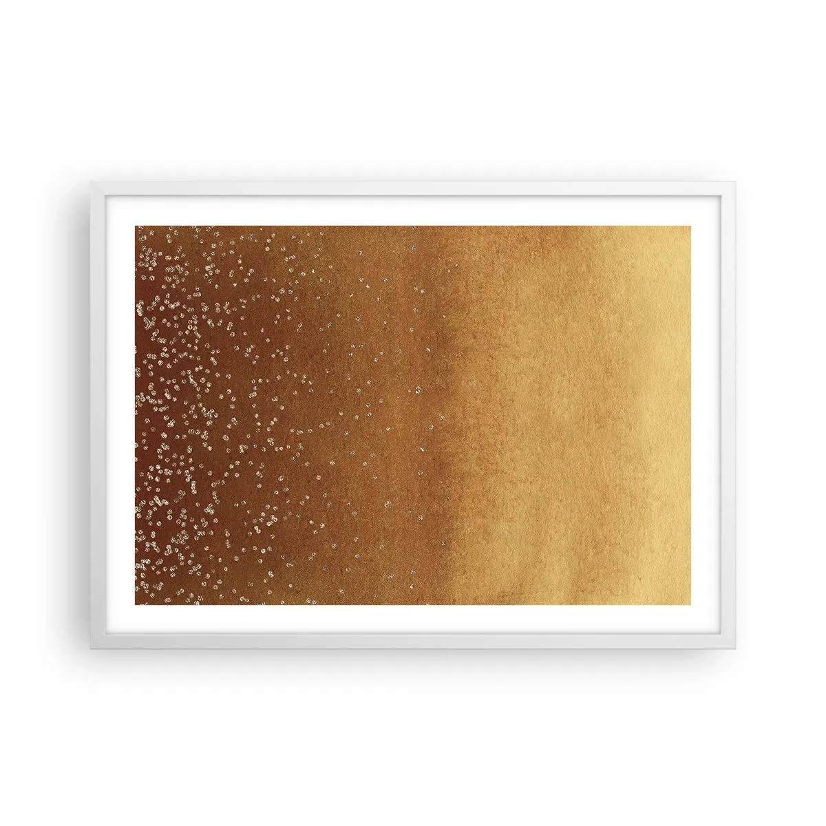 Pôster em moldura branca - O nascimento da luz - 70x50 cm
