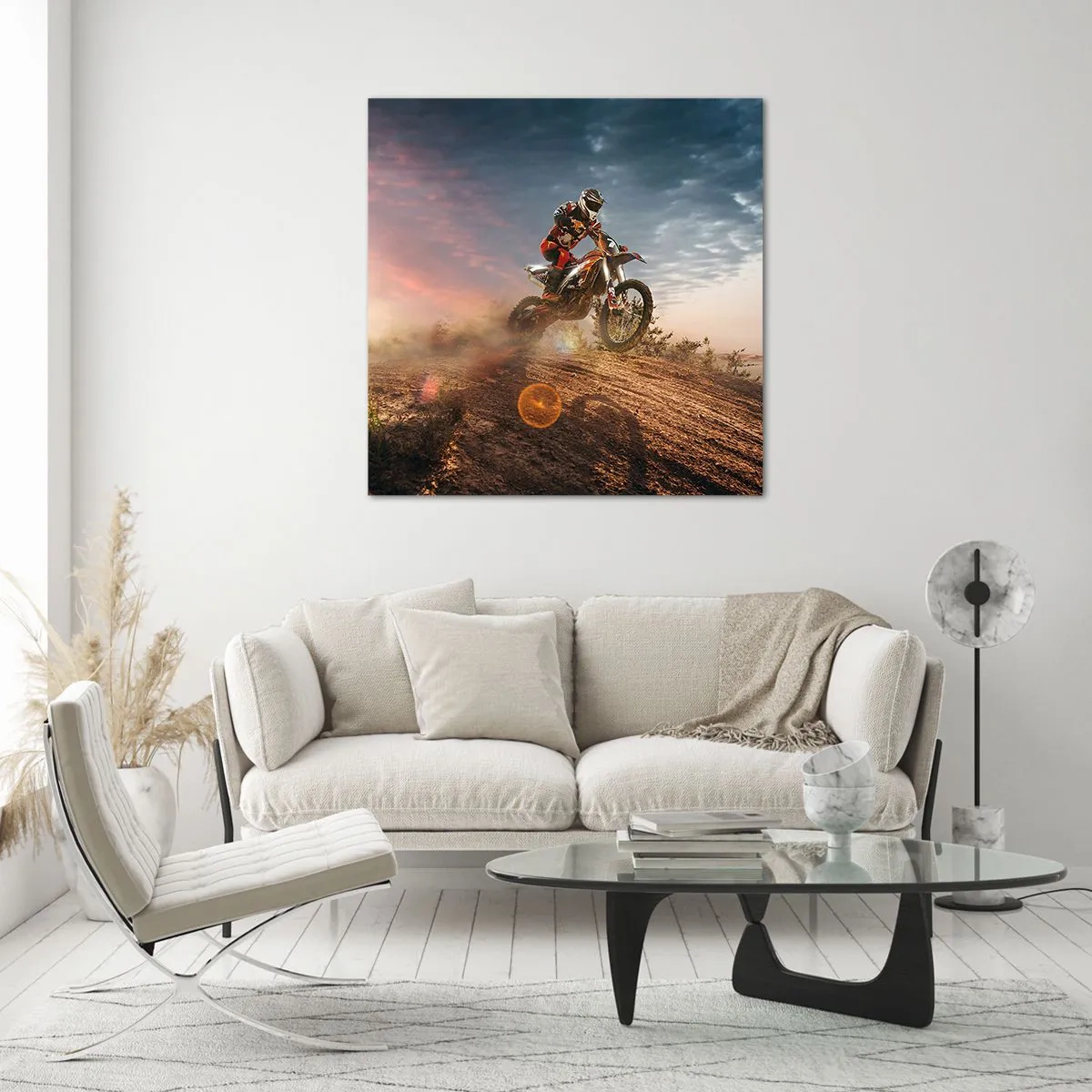 Quadro em vidro - Pela vitória - 30x30 cm