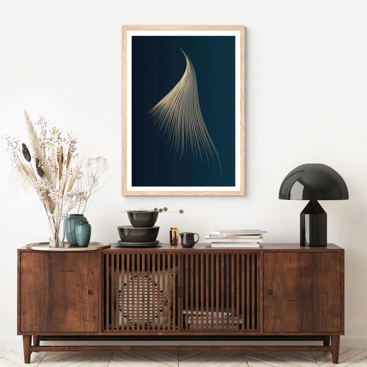 Pôster com moldura de carvalho claro - Como o cabelo de um anjo - 70x100 cm