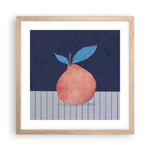 Pôster com moldura de carvalho claro - Convexidade e plano - 40x40 cm