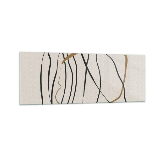 Quadro em vidro - Composição – dança em loop - 140x50 cm