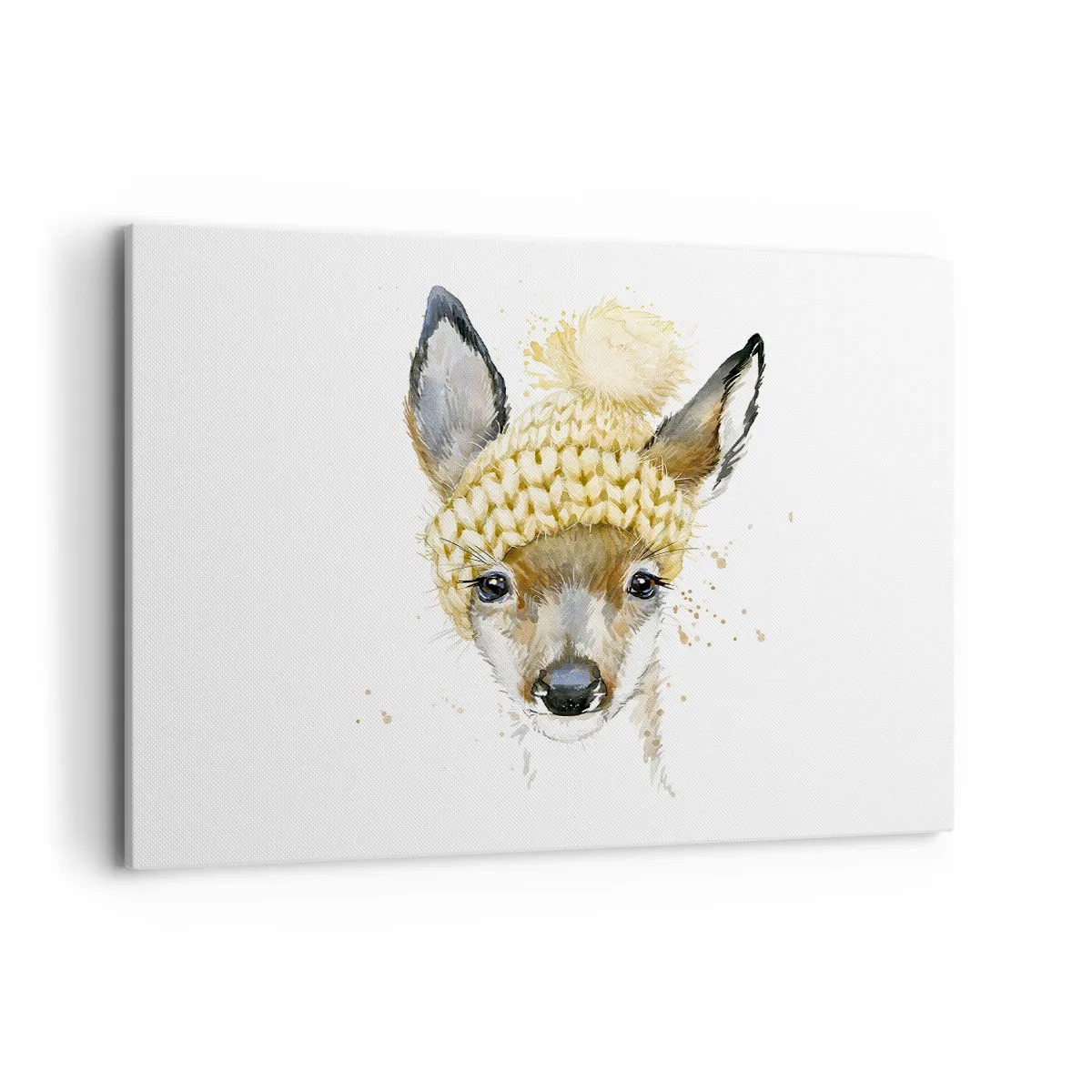 Quadro em tela - Para o inverno na floresta  - 100x70 cm