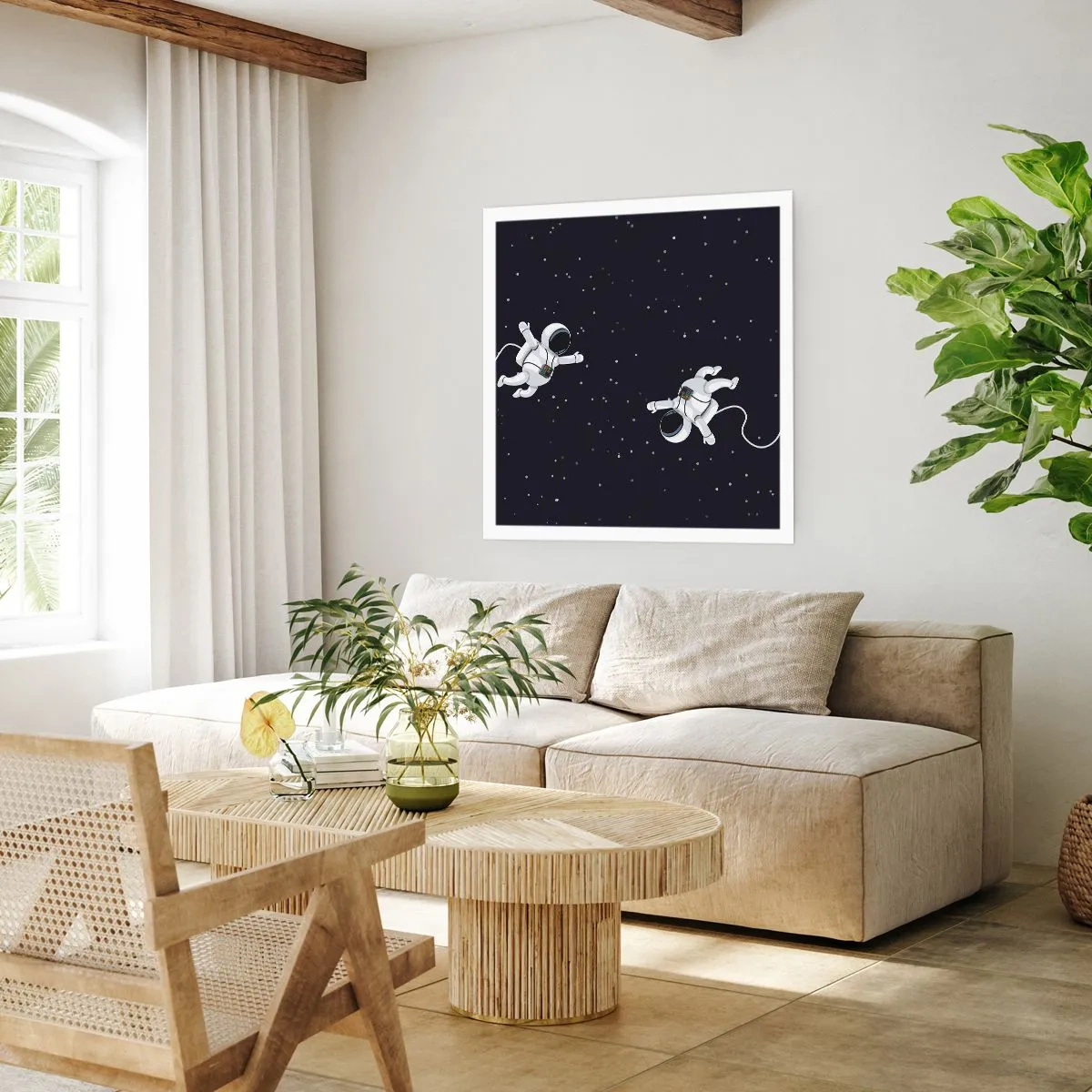 Pôster - Emaranhado Cósmico - 30x30 cm