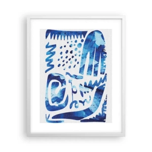 Pôster em moldura branca - Voltar às raízes - 40x50 cm