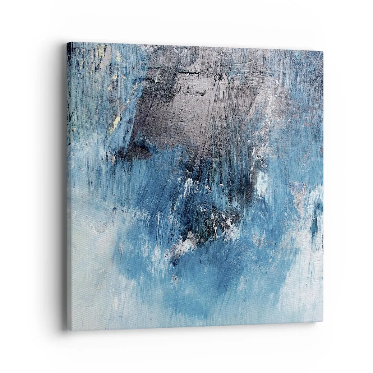 Quadro em tela - Rapsódia em azul - 40x40 cm