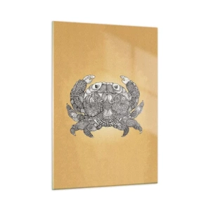 Quadro em vidro - Contos do Sr. Caranguejo - 50x70 cm