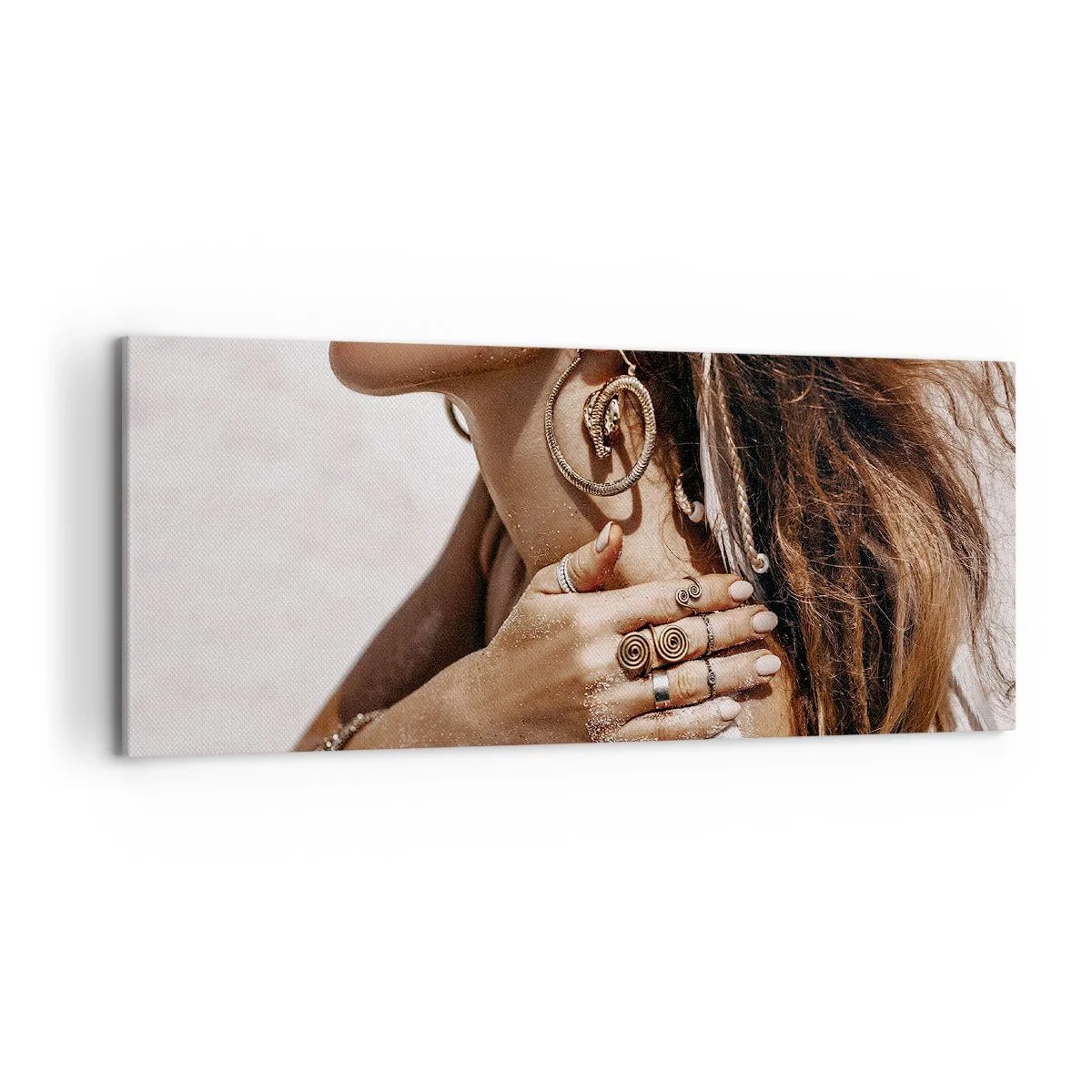 Quadro em tela - A rainha da praia selvagem - 120x50 cm