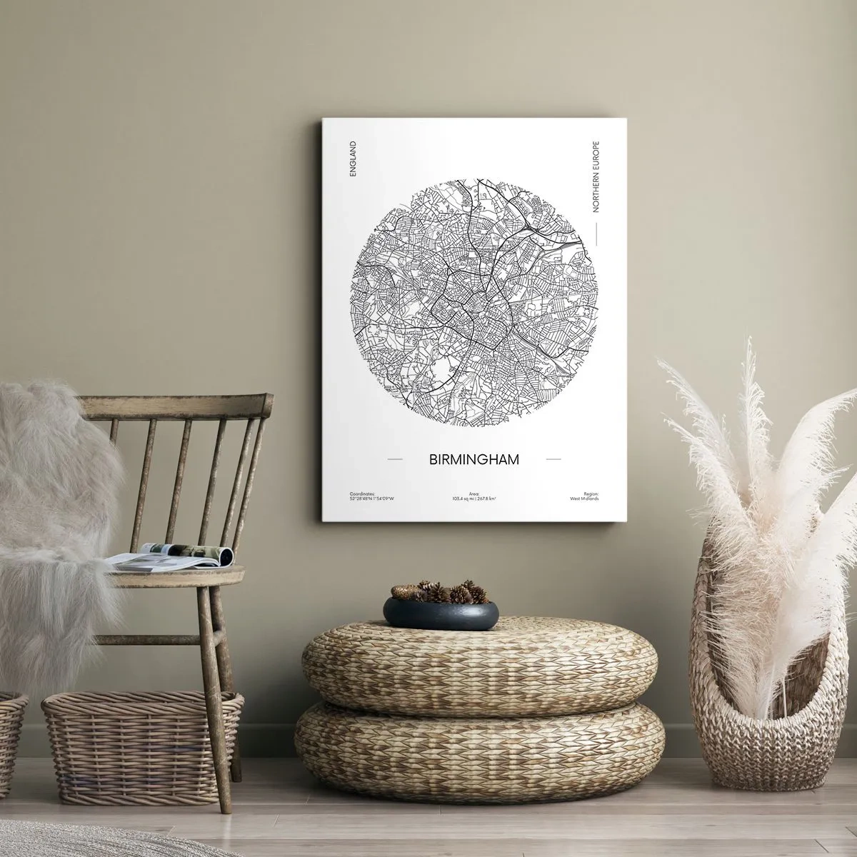 Quadro em tela - Anatomia de Birmingham - 50x70 cm