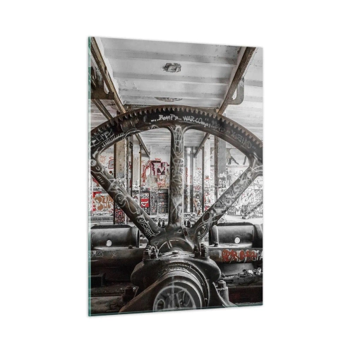 Quadro em vidro - A vida secreta da fábrica - 50x70 cm