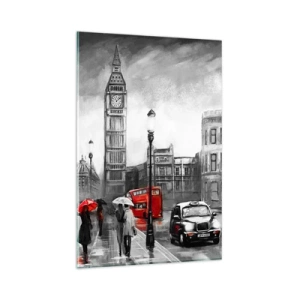 Quadro em vidro - Não é uma cidade cinzenta - 80x120 cm