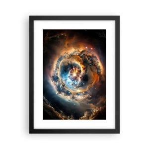 Pôster com moldura preta - Início - 30x40 cm