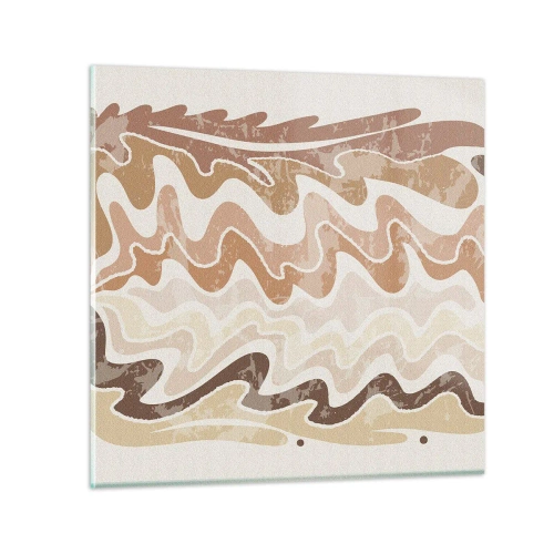 Quadro em vidro - Boa energia – boas emoções - 40x40 cm