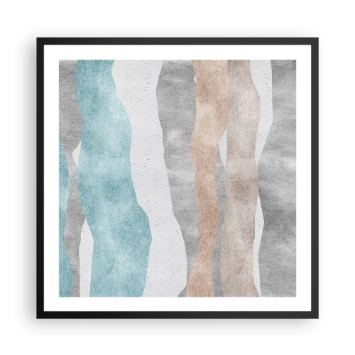 Pôster com moldura preta - Um estudo de proximidade - 60x60 cm