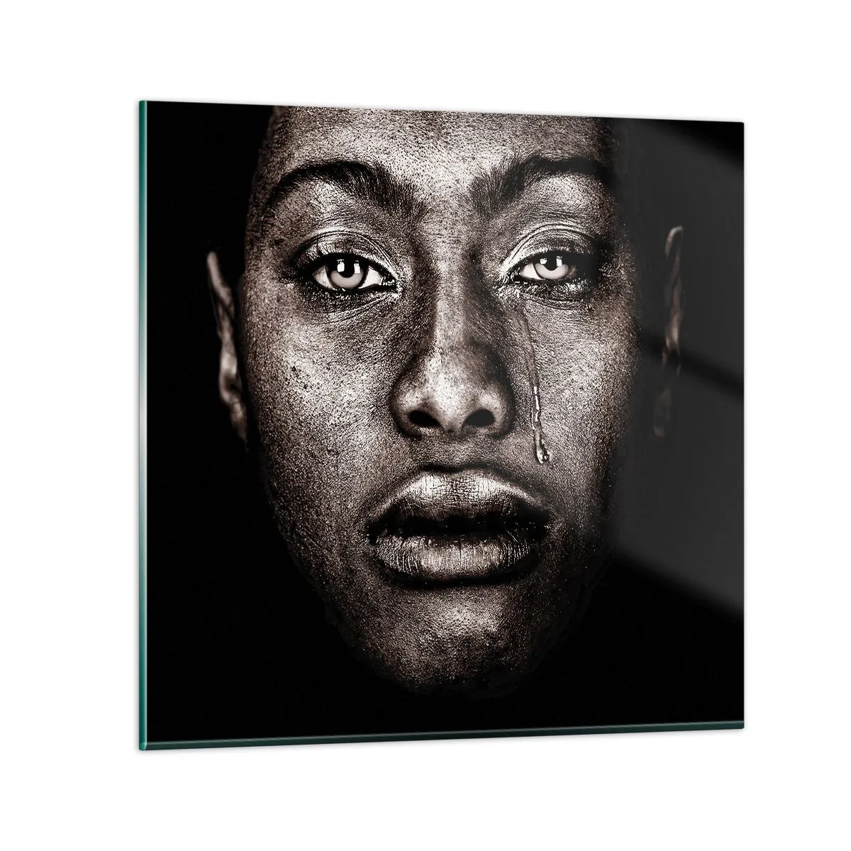 Quadro em vidro - Uma lágrima - 50x50 cm