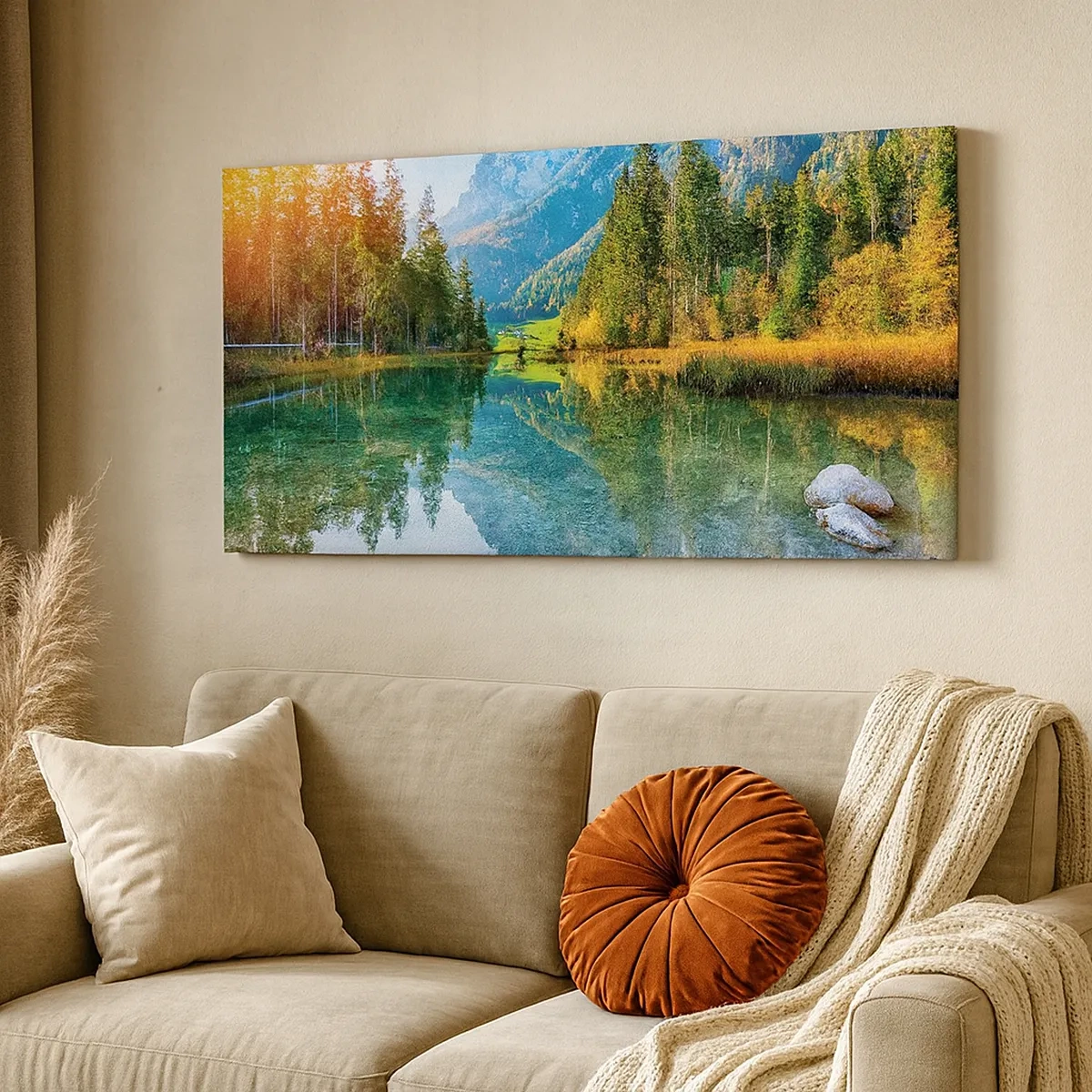 Quadro em tela - A suavidade do outono - 30x30 cm