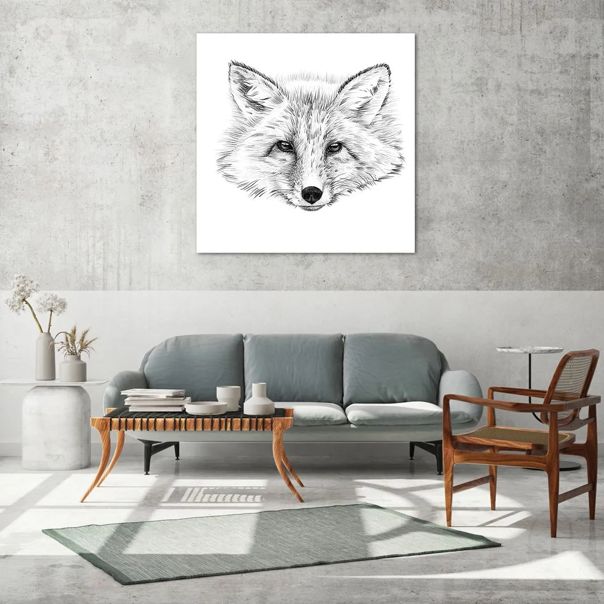 Quadro em vidro - Esses olhos podem mentir? - 70x70 cm
