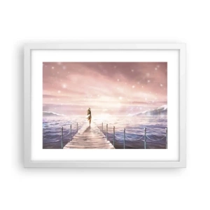 Pôster em moldura branca - À luz de um sonho - 40x30 cm
