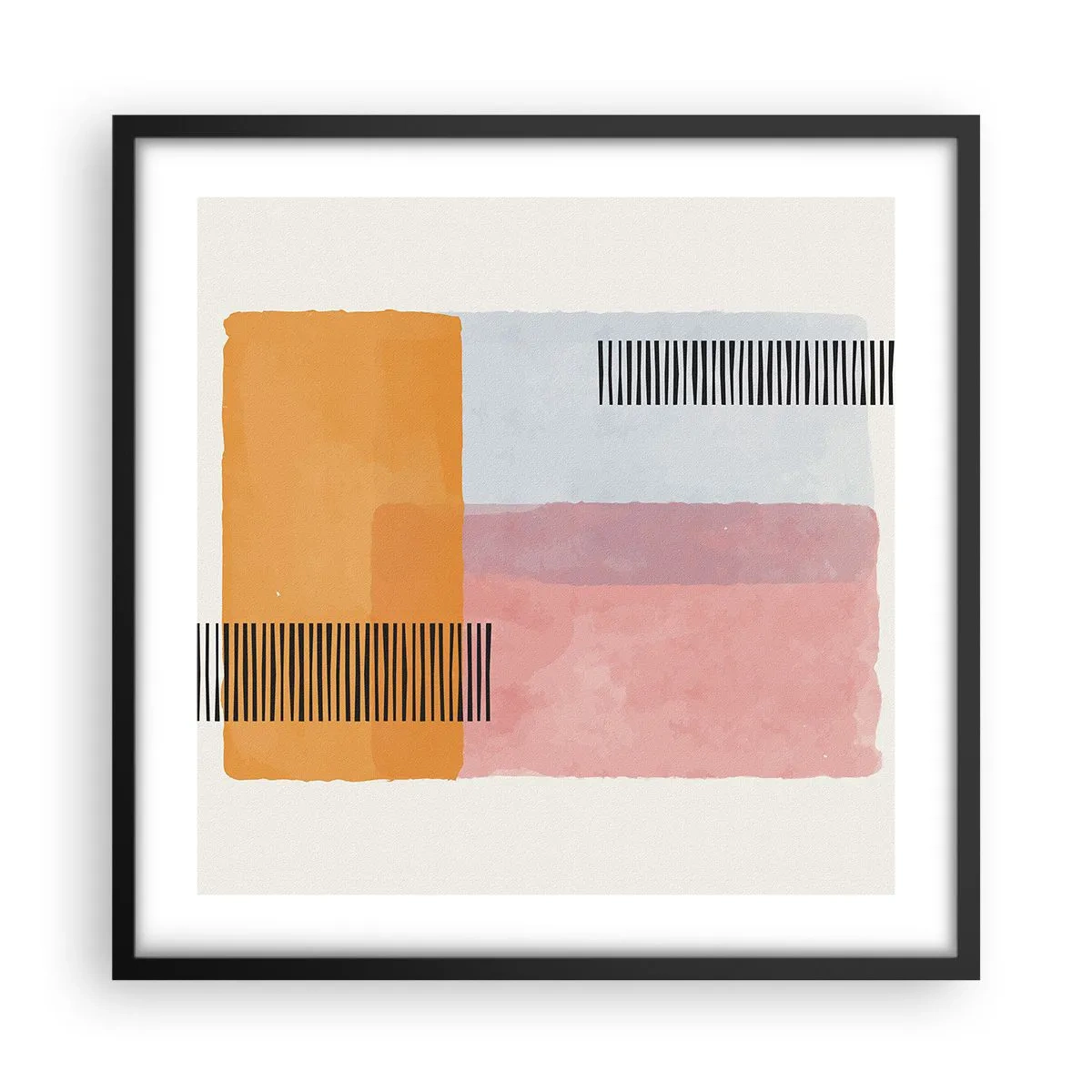 Pôster com moldura preta - De canto a canto - 50x50 cm