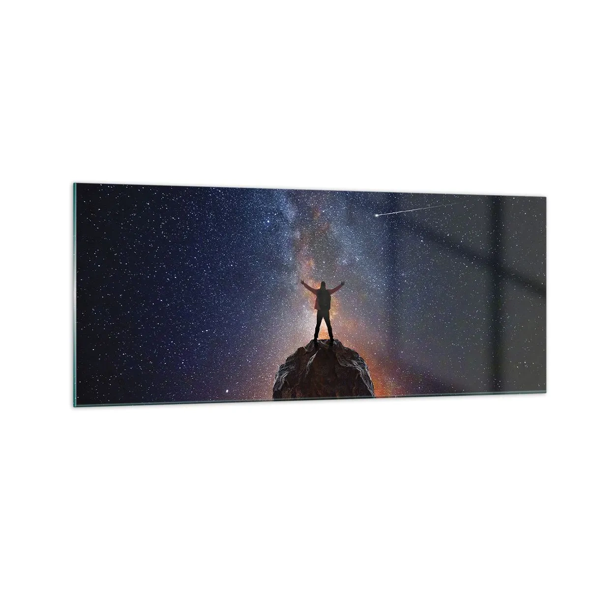 Quadro em vidro - A força está comigo! - 100x40 cm