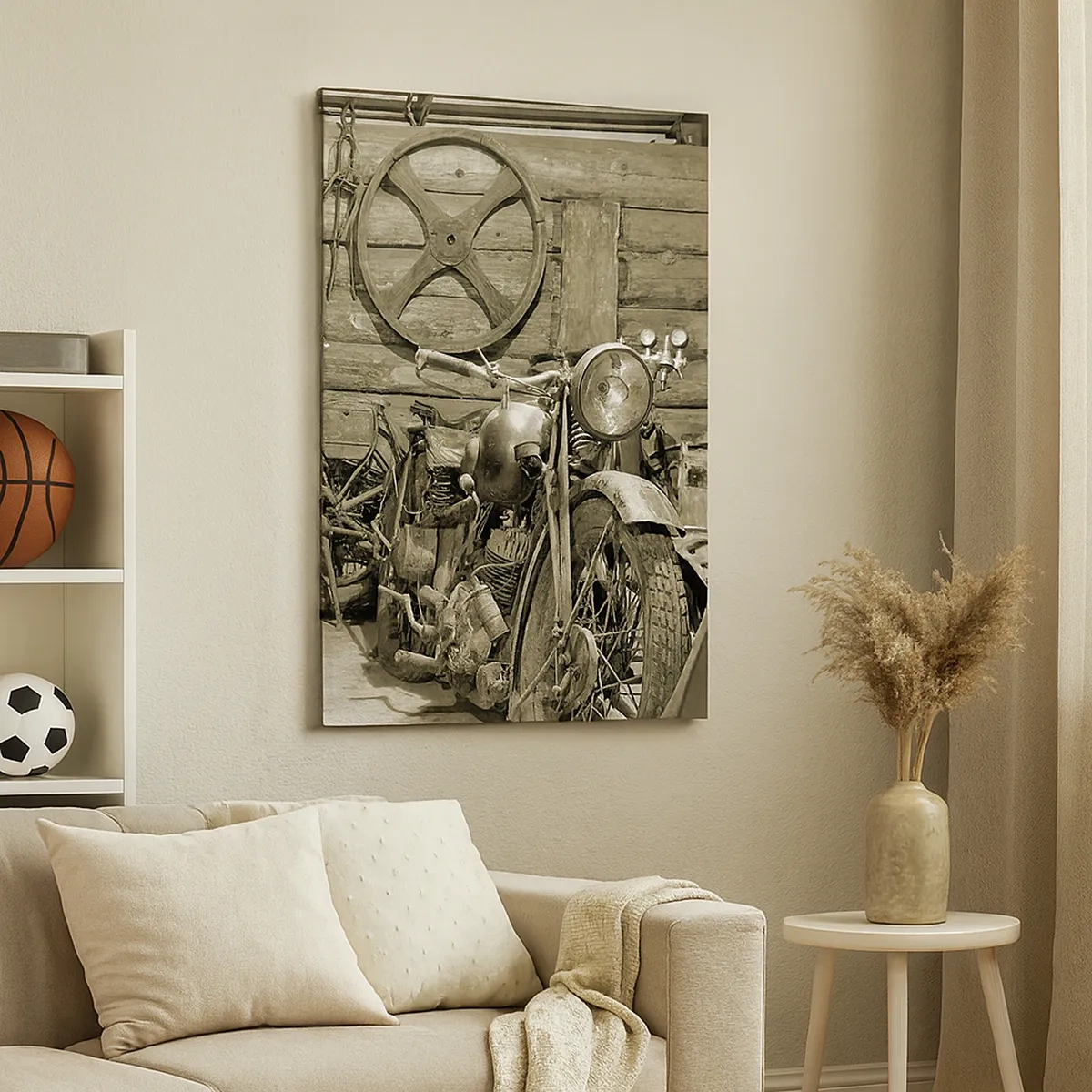 Quadro em tela - No depósito do tio Jorge - 50x70 cm