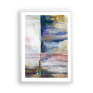 Pôster em moldura branca - Impressões coloridas e associações - 50x70 cm