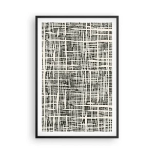 Pôster com moldura preta - Uma composição tecida - 61x91 cm