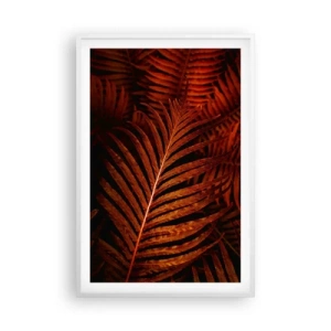 Pôster em moldura branca - O calor da vida - 61x91 cm
