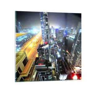 Quadro em vidro - Milagre no deserto - 30x30 cm