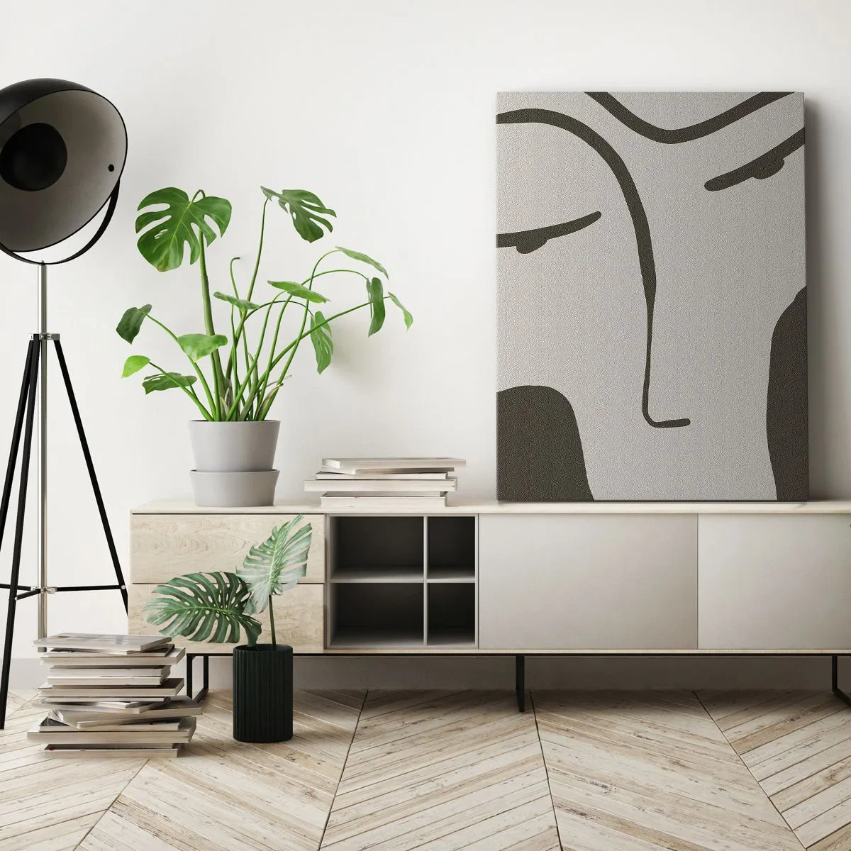 Quadro em tela - Como uma pintura de Modigliani - 65x120 cm