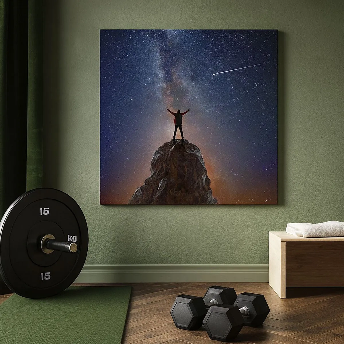 Quadro em tela - A força está comigo! - 30x30 cm