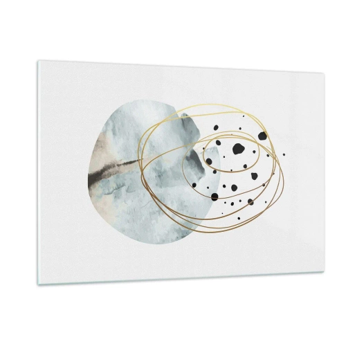 Quadro em vidro - No abraço ao espaço - 120x80 cm