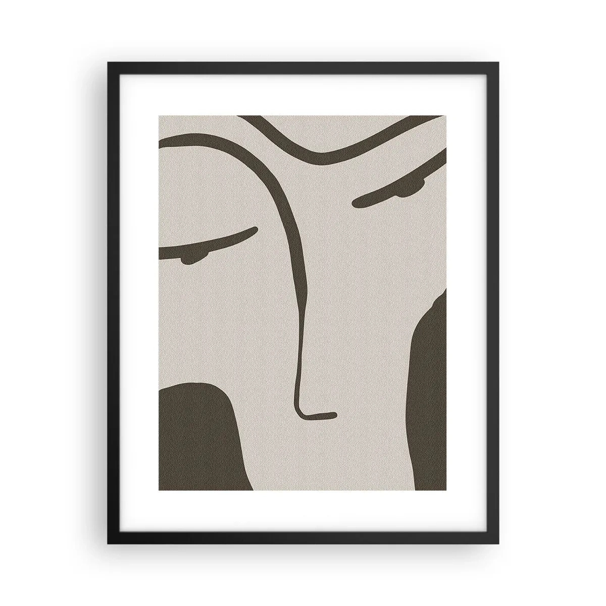 Pôster com moldura preta - Como uma pintura de Modigliani - 40x50 cm
