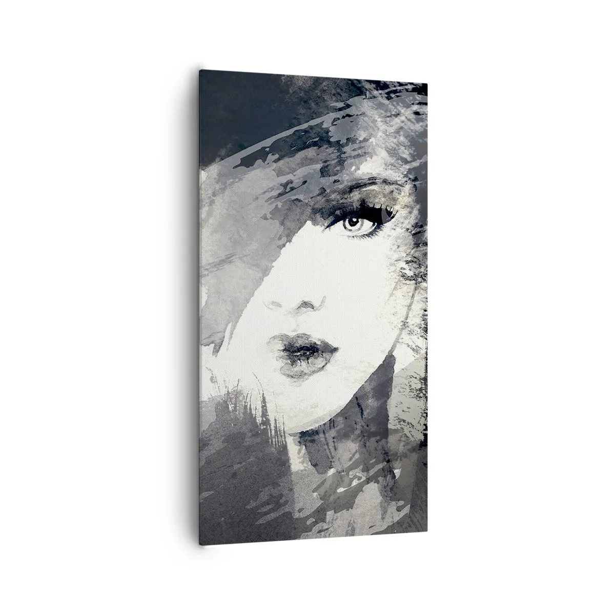 Quadro em tela - Por trás do véu cinzento - 65x120 cm